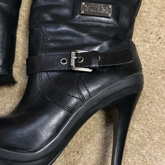 Vintage Guess leather faux fur boot - Picture 3 of 5